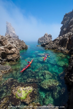 146 - Sea kayaking in Menorca island / Spain.